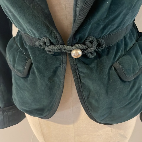 Vintage Marc By Marc Jacobs green velvet Blazer - Picture 2 of 4
